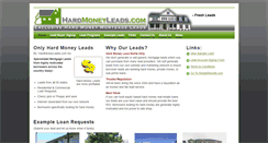 Desktop Screenshot of hardmoneyleads.com